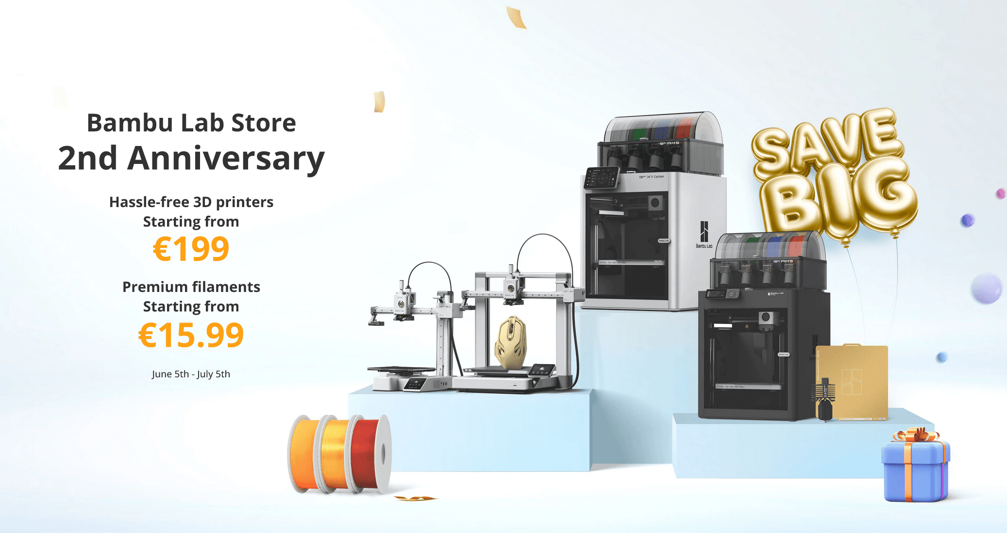 Bambu Lab Store 3d εκτυπωτές - Προσφορές για το 2nd Anniversary ...