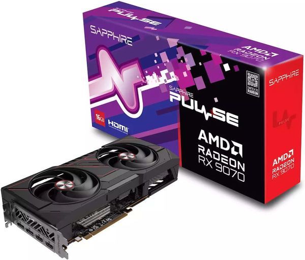 Sapphire Radeon RX 9070 16GB GDDR6 Pulse Κάρτα Γραφικών στα 589.00 ...